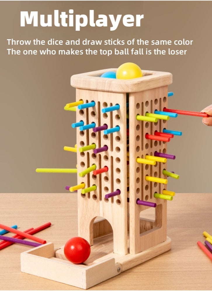 Lullaxx Middle East Kids’ Birthday Must - have: Lullaxx 3 - in - 1 Wooden Stick Game for Learning & Play  - Image 3