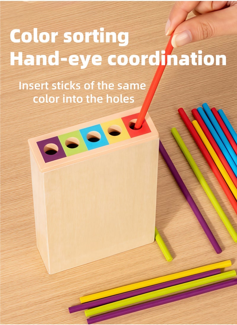Lullaxx Middle East Kids’ Birthday Must - have: Lullaxx 3 - in - 1 Wooden Stick Game for Learning & Play  - Image 4