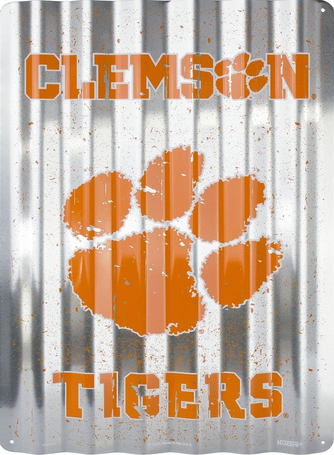 Hangtime Clemson University - Clemson Tigers Corrugated Sign 12 x 18 embossed