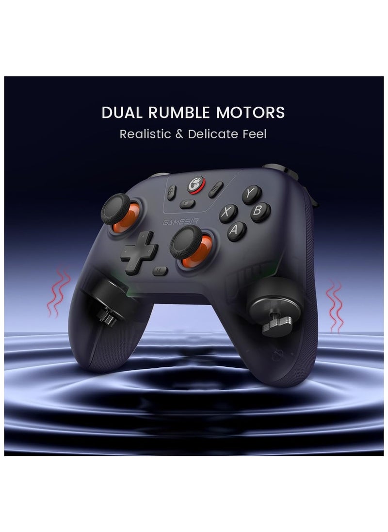 gamesri - GameSir Nova Lite 2.4g Wireless Controller for Windows PC, iPhone, Android, Switch & Steam Deck, Bluetooth Controller Gamepad with Hall Effect Trigger,Turbo,Rumble Vibration (Nova Lite Dark Blue) - Image 1