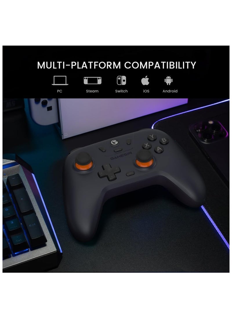 gamesri - GameSir Nova Lite 2.4g Wireless Controller for Windows PC, iPhone, Android, Switch & Steam Deck, Bluetooth Controller Gamepad with Hall Effect Trigger,Turbo,Rumble Vibration (Nova Lite Dark Blue) - Image 1