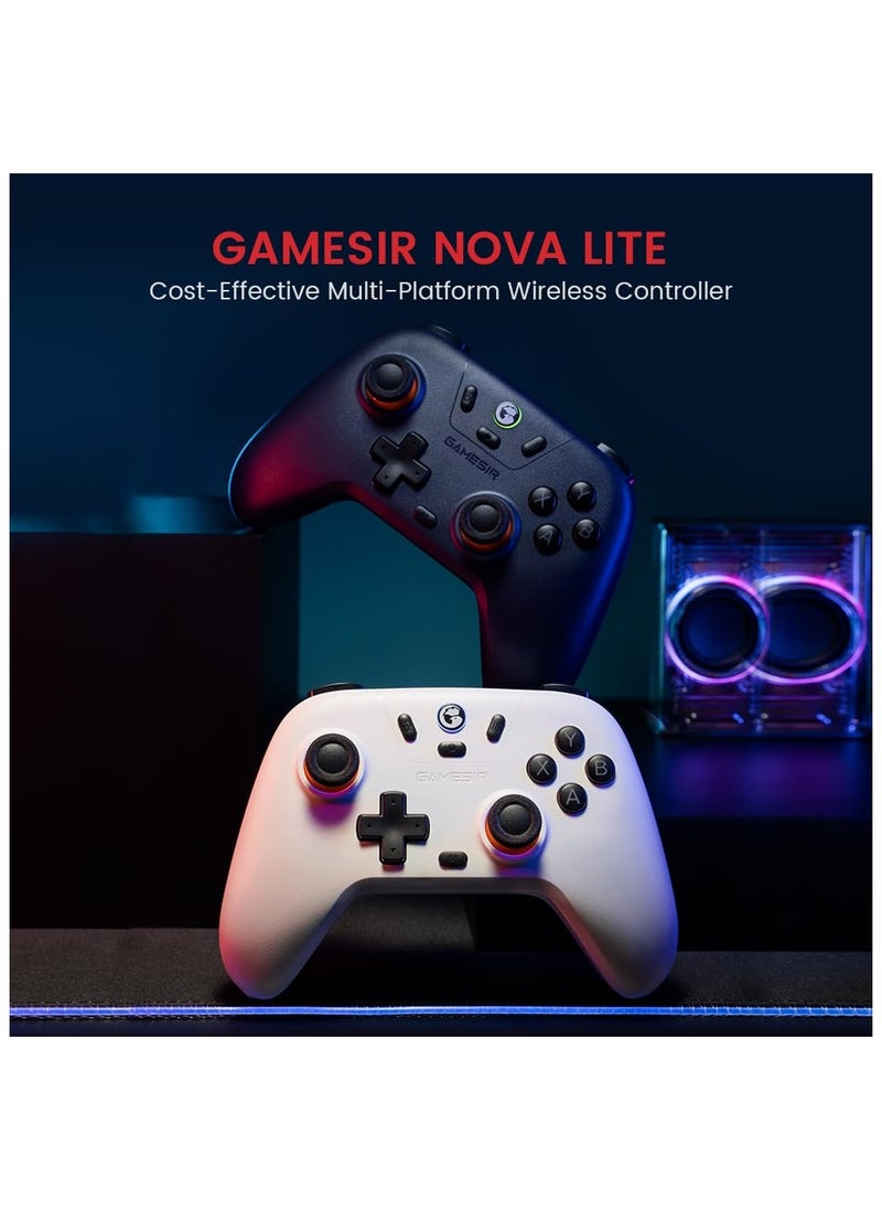gamesri - GameSir Nova Lite 2.4g Wireless Controller for Windows PC, iPhone, Android, Switch & Steam Deck, Bluetooth Controller Gamepad with Hall Effect Trigger,Turbo,Rumble Vibration (Nova Lite Dark Blue) - Image 1
