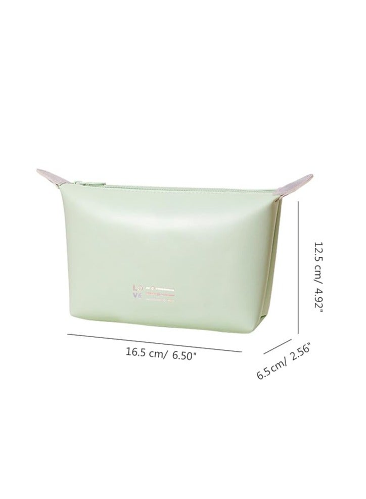 Spaceshoop Toiletry Cosmetic Travel Leather Makeup Waterproof Portable Wash Bag for Men Women - Image 2