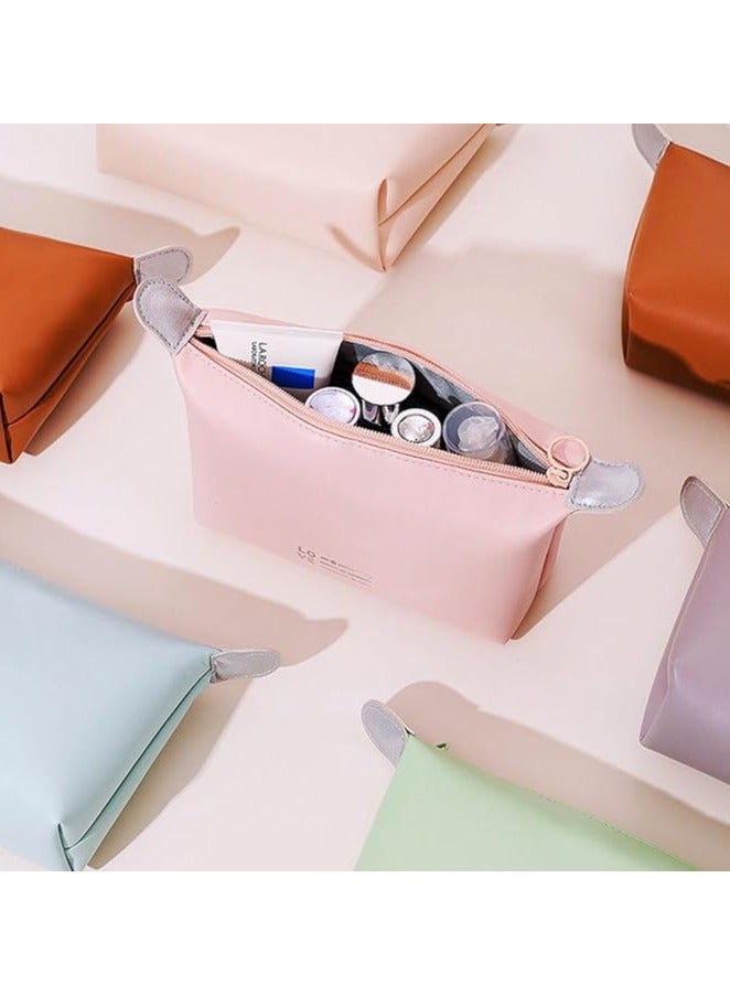 Spaceshoop Toiletry Cosmetic Travel Leather Makeup Waterproof Portable Wash Bag for Men Women - Image 3