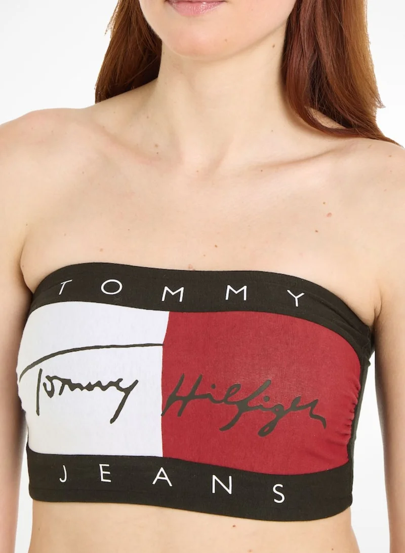 TOMMY JEANS Logo Bardot Bra