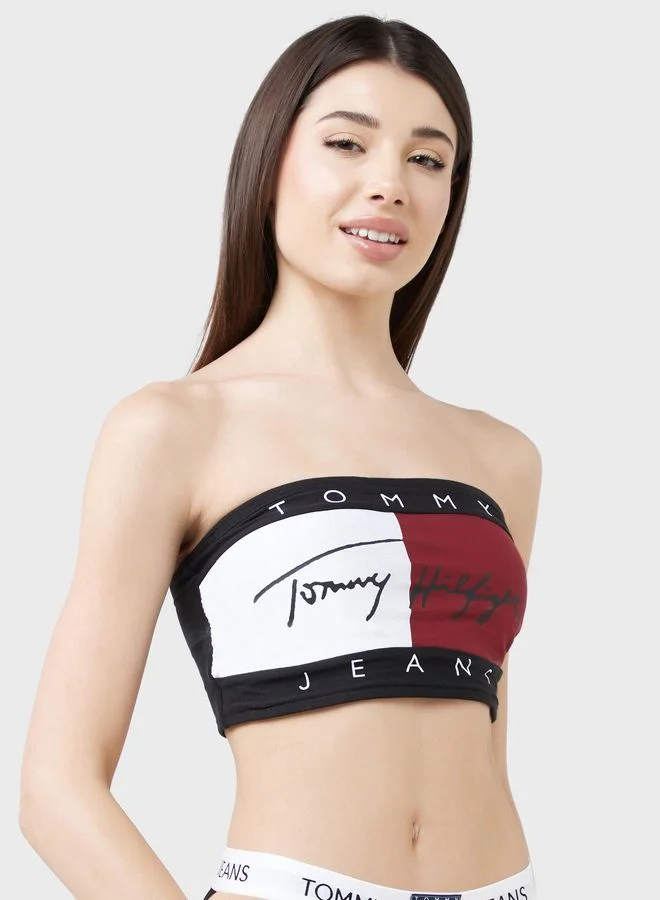 TOMMY JEANS Logo Bardot Bra