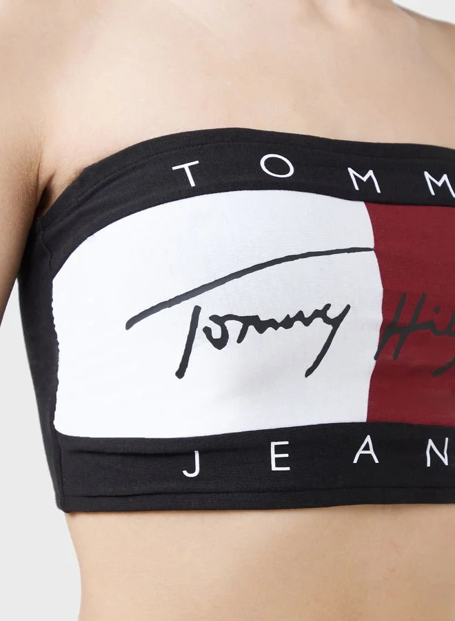TOMMY JEANS Logo Bardot Bra