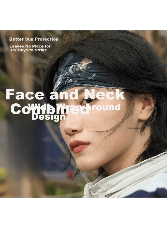 Supfire Sunscreen Face Mask Summer Windproof Dustproof Ice Silk Neck Gaiter Scarf Cycling Mountaineering Hiking Mask Magic Headscarf - Image 2