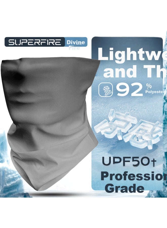 Supfire Sunscreen Face Mask Summer Windproof Dustproof Ice Silk Neck Gaiter Scarf Cycling Mountaineering Hiking Mask Magic Headscarf - Image 1