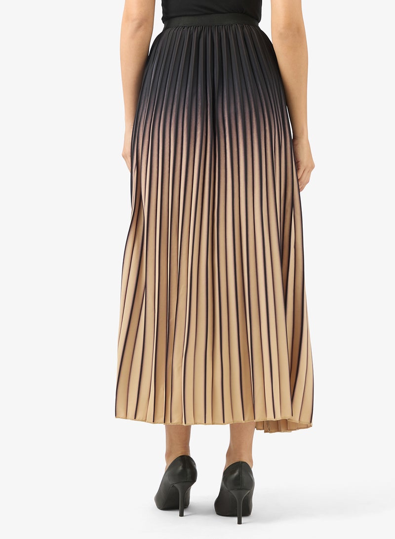 BCBG Ombre Pleated Maxi Skirt - Image 3
