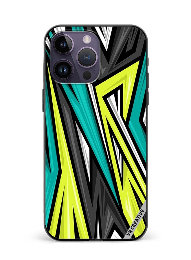 VR CREATIVE Protective Case Cover For Apple iPhone 16 Pro Texture Sports Racing Style Vector Design Multicolour - Image 1