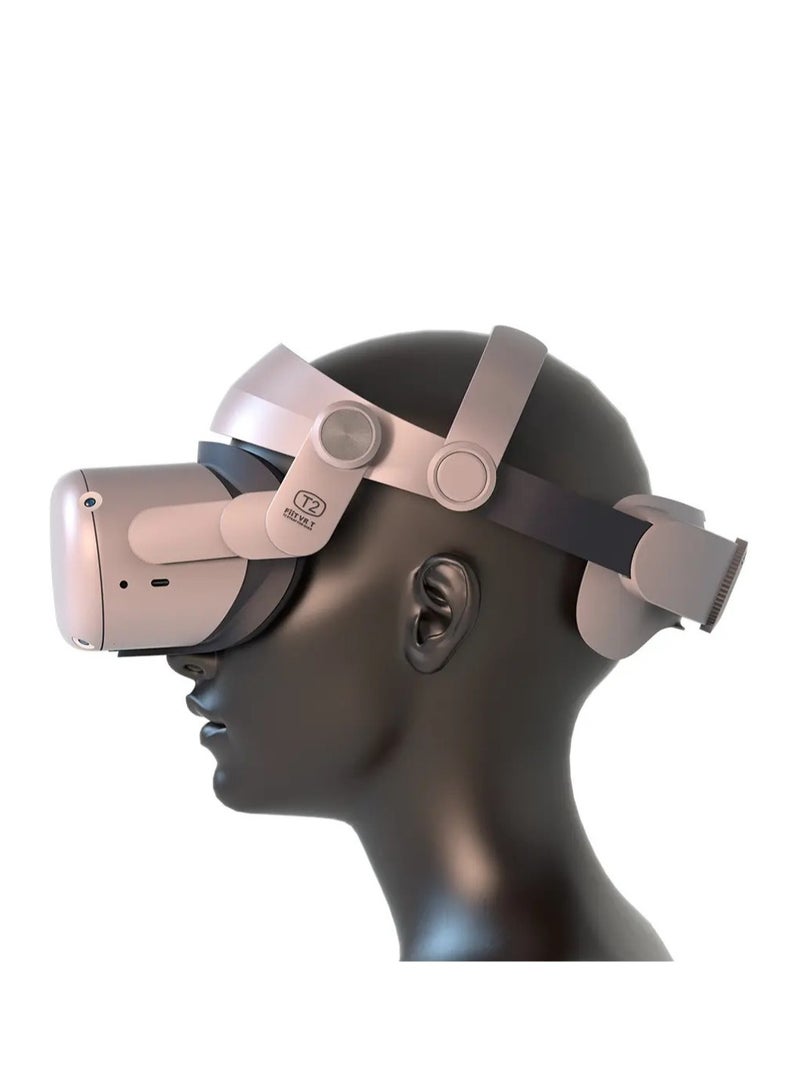 Adjustable Head Strap Compatible with Quest 2 Replacement for Quest 2 Elite Strap Accessories for Enhanced Support and Comfort in VR Suitable for Children and Adults - Image 1