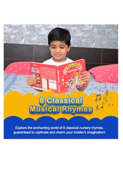Kiddale Pack of 3 Musical Classical Nursery Rhymes+Jungle Rhymes+Aquatic Life Rhymes Sound Book for 1+ Year Old|Interactive Touch n Play|Learning & Education for 1-3 Years Old|Sing Along Books  - Image 4