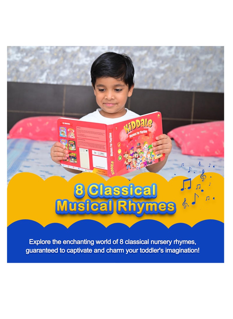 Kiddale Pack of 3 Musical Classical Nursery Rhymes+Jungle Rhymes+Aquatic Life Rhymes Sound Book for 1+ Year Old|Interactive Touch n Play|Learning & Education for 1-3 Years Old|Sing Along Books  - Image 4