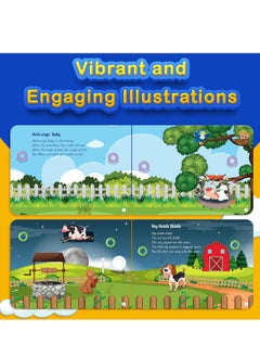 Kiddale Pack of 3 Musical Classical Nursery Rhymes+Jungle Rhymes+Aquatic Life Rhymes Sound Book for 1+ Year Old|Interactive Touch n Play|Learning & Education for 1-3 Years Old|Sing Along Books  - Image 3