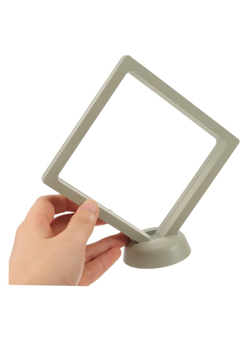 ELIKLIV - 【High-quality choice】3D display box set, a must-have for jewelry souvenir display, suitable for multiple scenes, transparent frame display box, suitable for rings, necklaces, bracelets, earrings, dust-proof challenge coin medal display, transparent PE film jewelry storage, anti-oxidation PE film accessories, toy doll display box, three-dimensional display box (pink*2 green*2) - Image 1