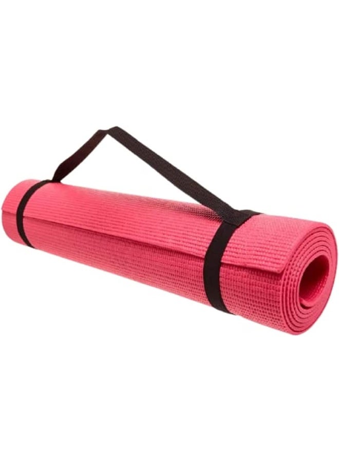 Hillbro Yoga Mat 6Mm Pink Color