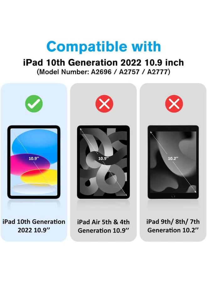 Procases Kids Case For Ipad 10Th Generation 10.9 Inch 2022 Shockproof Stand Cover With Convertible Handle Light Weight Kids Friendly Case For Boys Girls Toddlers –Blue - Image 2