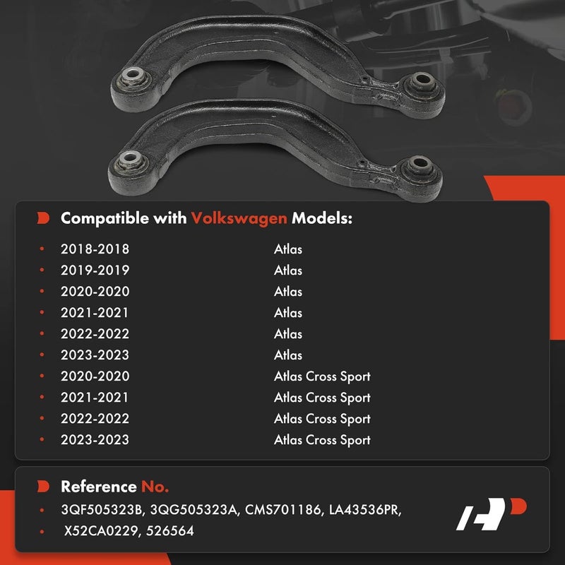 A-Premium Rear Upper Lateral Arm Set for Volkswagen - Image 2
