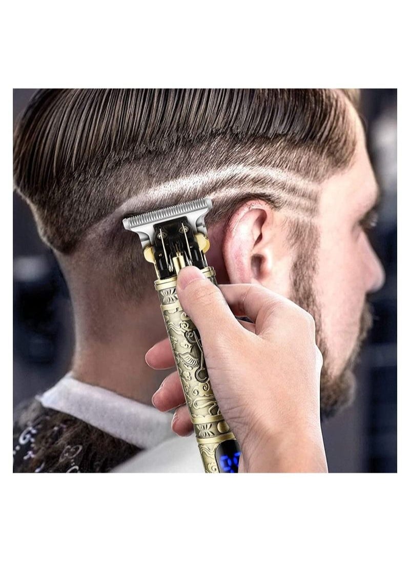 Generic - Hair Clippers for Men, Beard Trimmer, Zero Gapped Trimmer T-Blade Trimmer Clippers for Hair Cutting, Cordless Trimmers Professional Barber, Liners Clippers Haircut, Edgers Clippers - Image 1
