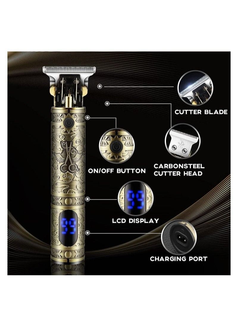 Generic - Hair Clippers for Men, Beard Trimmer, Zero Gapped Trimmer T-Blade Trimmer Clippers for Hair Cutting, Cordless Trimmers Professional Barber, Liners Clippers Haircut, Edgers Clippers - Image 1