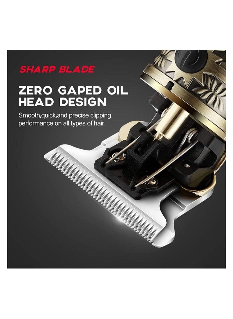 Generic - Hair Clippers for Men, Beard Trimmer, Zero Gapped Trimmer T-Blade Trimmer Clippers for Hair Cutting, Cordless Trimmers Professional Barber, Liners Clippers Haircut, Edgers Clippers - Image 1