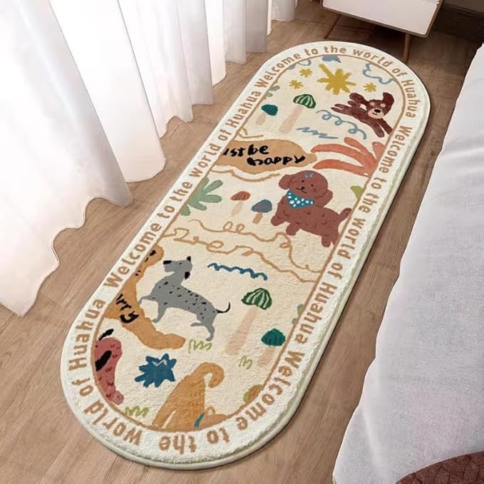 Tnessential Cartoon Dogs Doodle Rug - Image 2