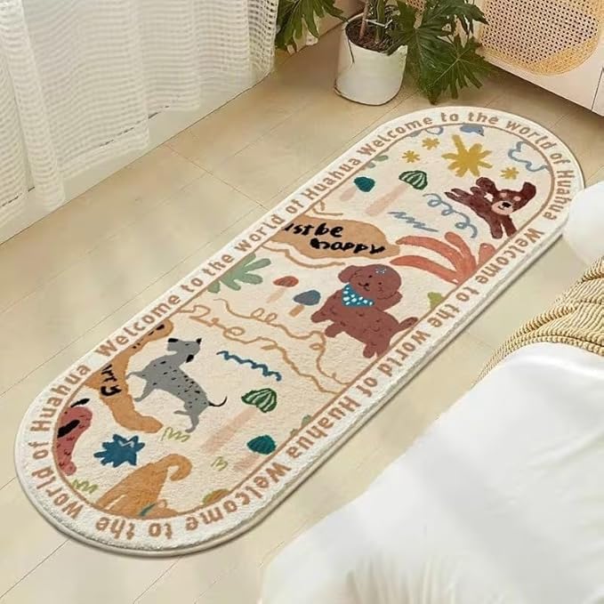 Tnessential Cartoon Dogs Doodle Rug - Image 1