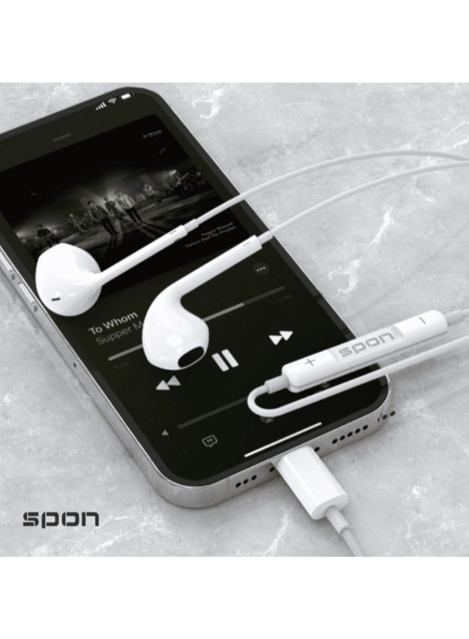 سبون سماعات اذن سلكية بمنفذ USB C مع ميكروفون، سماعة اذن من النوع C متوافقة مع ابل ايفون 15 و16 وايباد وسامسونج جالكسي اس 25 واس 24 وايه 53 وجوجل بيكسل وشاومي ريدمي وهواوي هونر واوبو وفيفو - Image 3