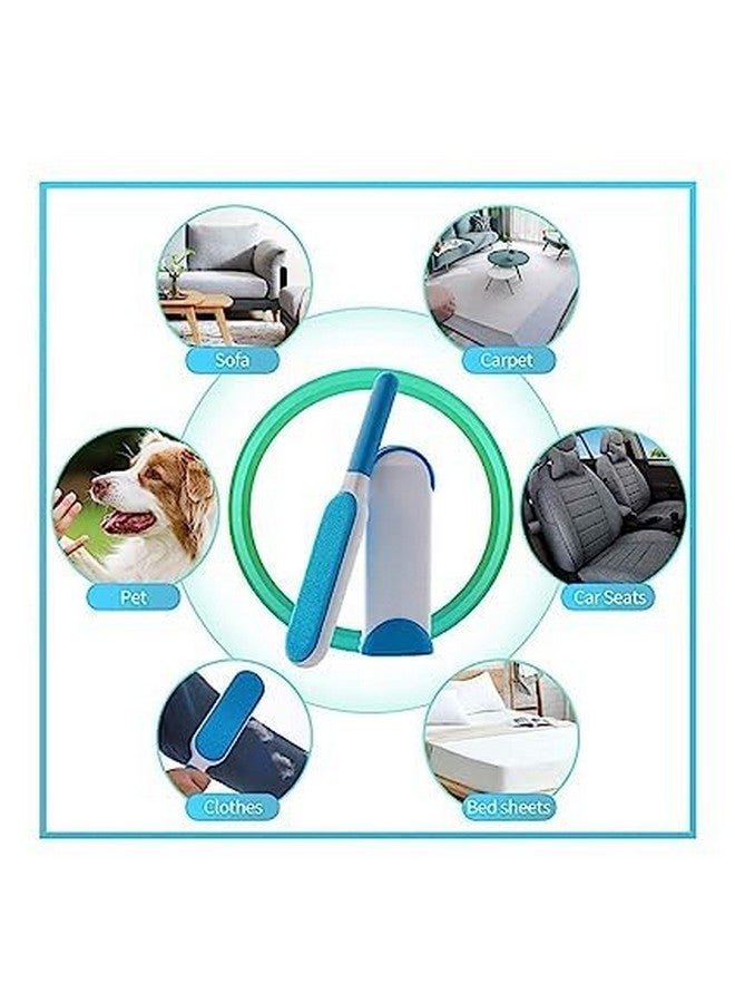 مزيل شعر الحيوانات الأليفة وفراء الحيوانات الأليفة - متعدد الأغراض، مزدوج الجوانب، ذاتي التنظيف وقابل لإعادة الاستخدام، مجموعة فرشاة تنظيف الملابس والأثاث والمنزل - Image 5