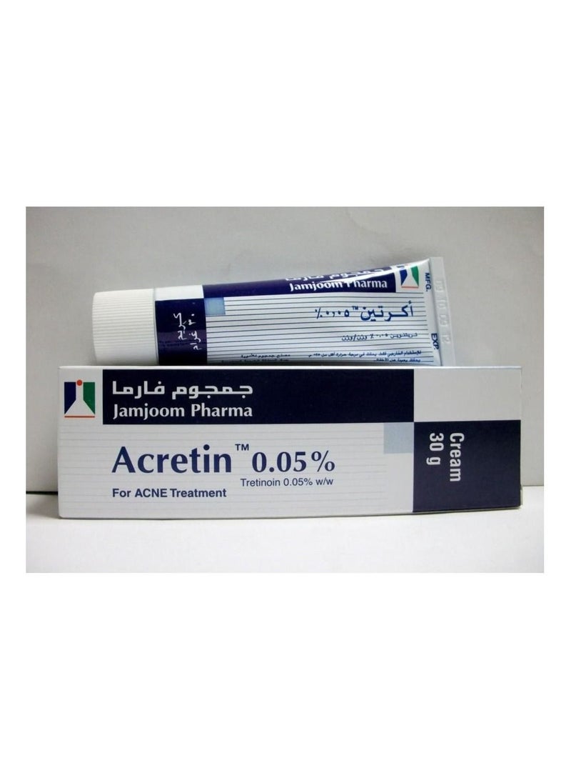 JAMJOOM PHARMA - Akertin 0.05% Acne Treatment Cream 30 g - Image 1