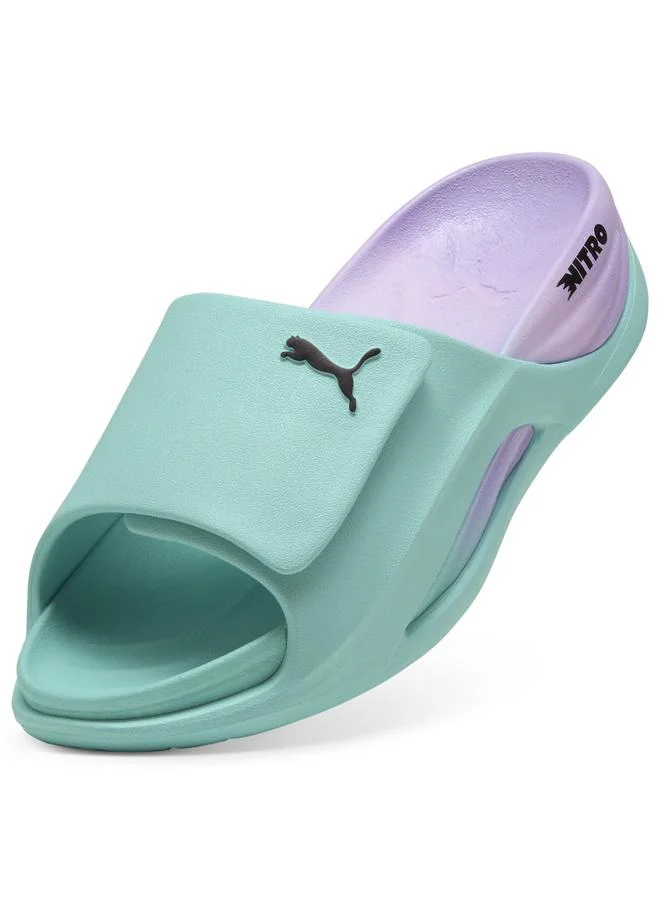 Puma Intense Mint-Light Lavender-PUMA Black x HYROX NITROcat Slide Sandals Unisex  | Best Price UAE