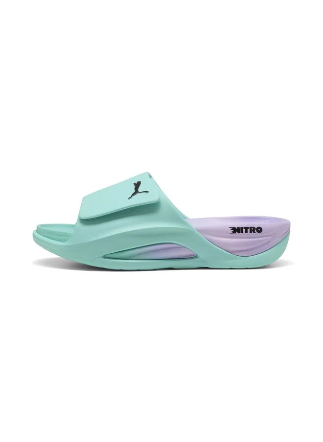 Puma Intense Mint-Light Lavender-PUMA Black x HYROX NITROcat Slide Sandals Unisex  | Best Price UAE