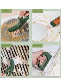 Gap Brush Set Hand-held Crevice Cleaning Tools Grout Cleaner Brush Window Door Track Groove Gap Cleaning Brush Deep Clean for Tile Joint, Stove Tops, Seams, Washstand, Pot Bottom Green - pzsku/Z2B2935031562E748DAE3Z/45/_/1682738817/25048d3a-5ec2-444e-a235-ad0c529d7556