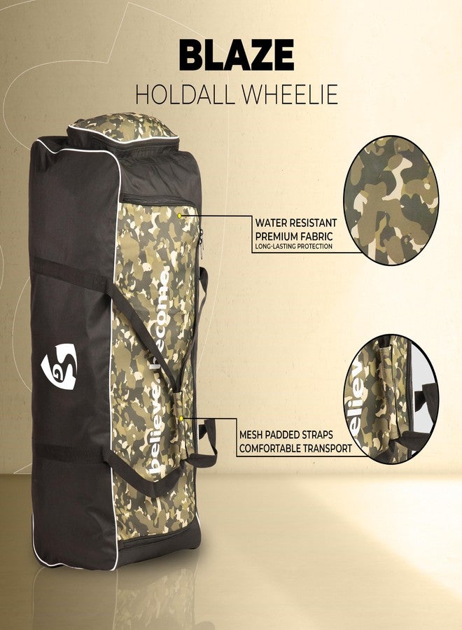 SG Nylon Kit Bag BLAZEPAK Holdall Wheelie, Black - Image 2