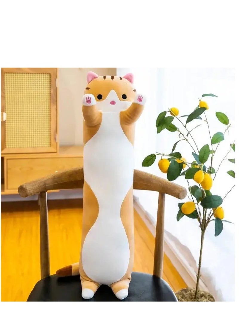 Rally Cute brown plush cat long stuffed toy 90 cm tall - a great addition  - Image 1