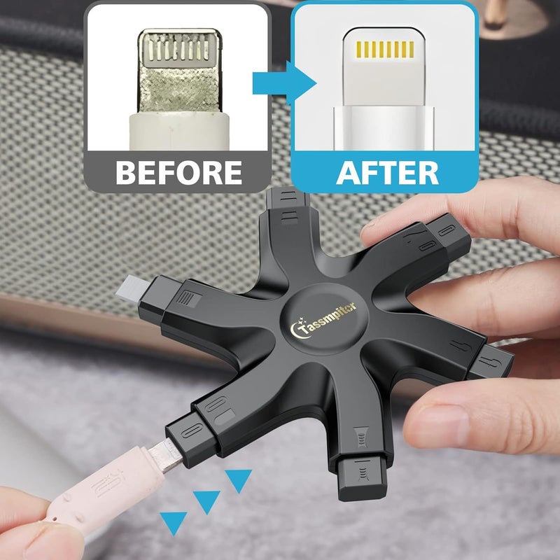 Tassmpitor for iPhone Cleaning Kit Phone Port Cleaner, Cleaner Kit for AirPod iPhone Pro Max, Cleaning Putty for Cell Phone Charging Port Lightning Charger Connector Cable Speaker, Repair Restore Tool - Image 3
