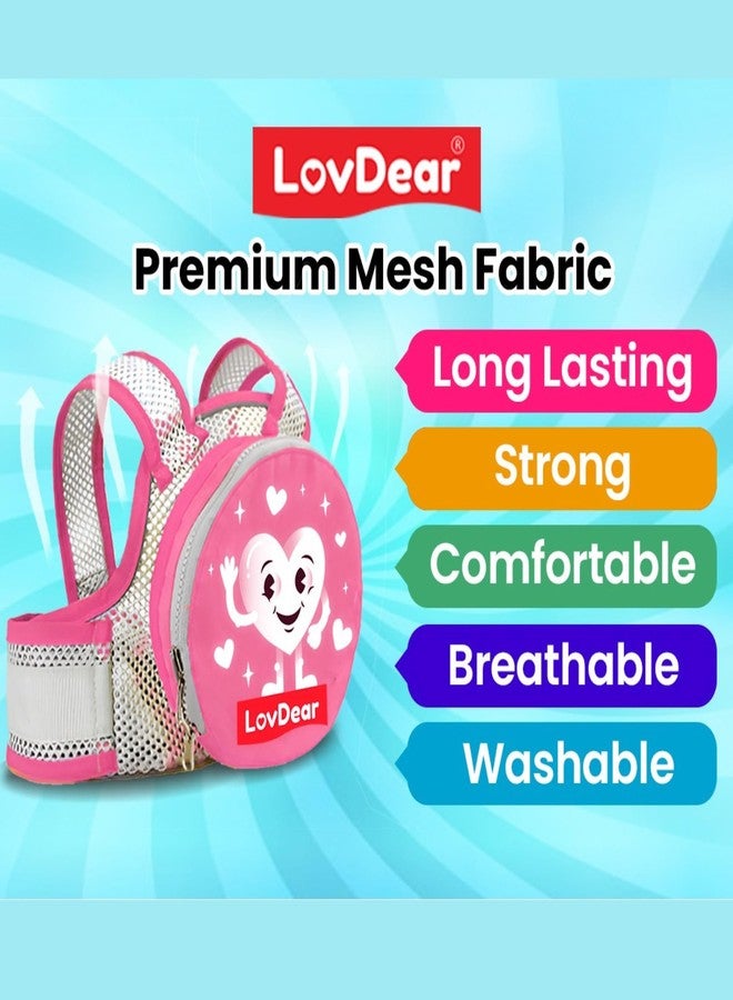 LovDear kids safety belt for two wheeler with storage bag - Adjustable safety belt for kids for bike scooty - Two wheeler safety belt for kids -bike belt for kids safety (2-9 years) Pink - Image 5