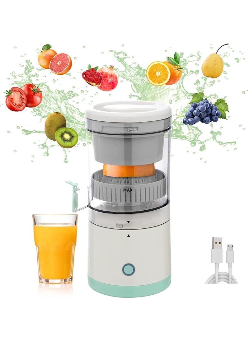 ELTRAZONE Portable Electric Citrus Juicer, Automatic Household Electric Juicer, Portable Rechargeable Juicer, Orange Juice Squeezer, Rechargeable Juicer Machine with USB, for Orange, Lemon, Grapefruit - Image 1