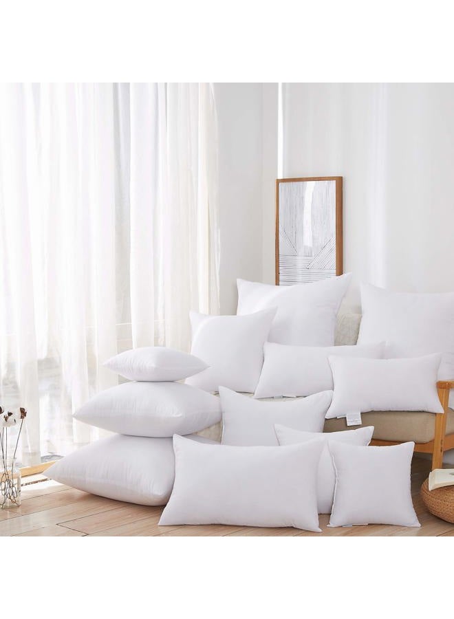 Acanva Decorative Square Throw Pillow Inserts Hypoallergenic Form Stuffer Cushion Sham Filler, 16 x 16 in, White - Image 4