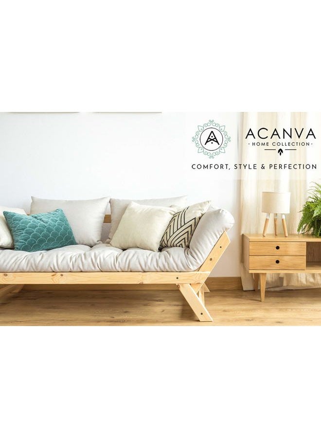 Acanva Decorative Square Throw Pillow Inserts Hypoallergenic Form Stuffer Cushion Sham Filler, 16 x 16 in, White - Image 5