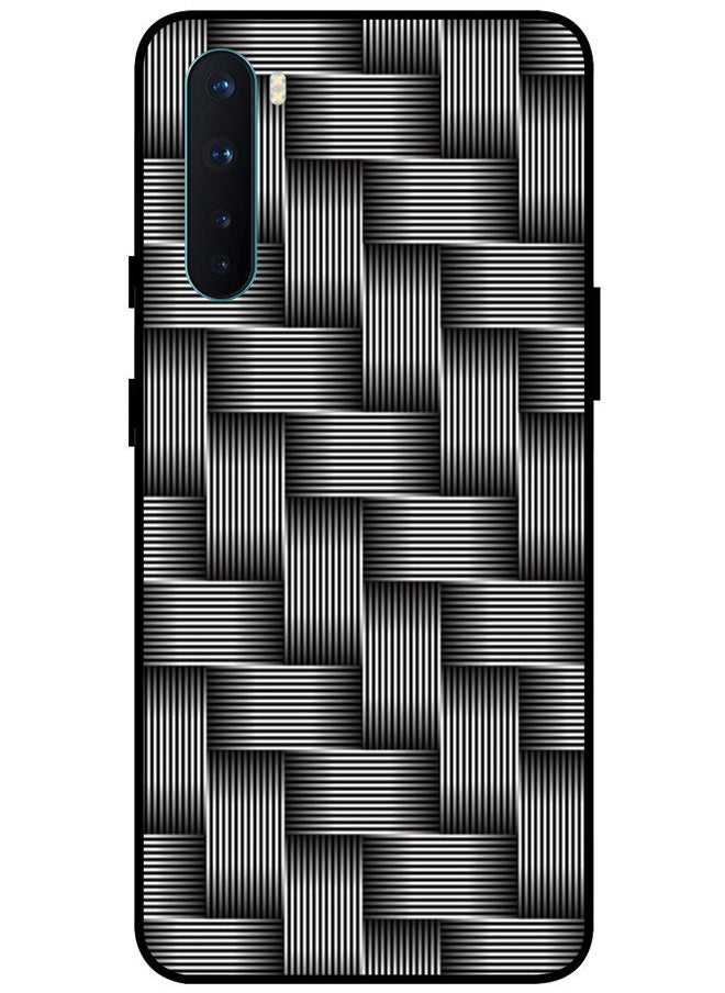 EYE CATCH - Protective Case Cover For OnePlus Nord Smart Series Printed Protective Case Cover for OnePlus Nord Black & White Lines - Image 1