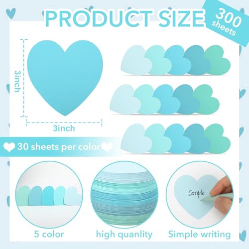 MSHUNKEJI 300 Pcs Blue Index Cards Heart Shape Note Cards Flat Blank Index Cards 3x3 Blank Business Cards Colorful Cardstock Greeting Cards Small Paper Cards For School Learning Office Game Stationery, Purple - Image 2