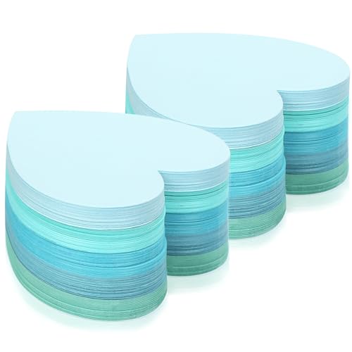 MSHUNKEJI 300 Pcs Blue Index Cards Heart Shape Note Cards Flat Blank Index Cards 3x3 Blank Business Cards Colorful Cardstock Greeting Cards Small Paper Cards For School Learning Office Game Stationery, Purple - Image 1