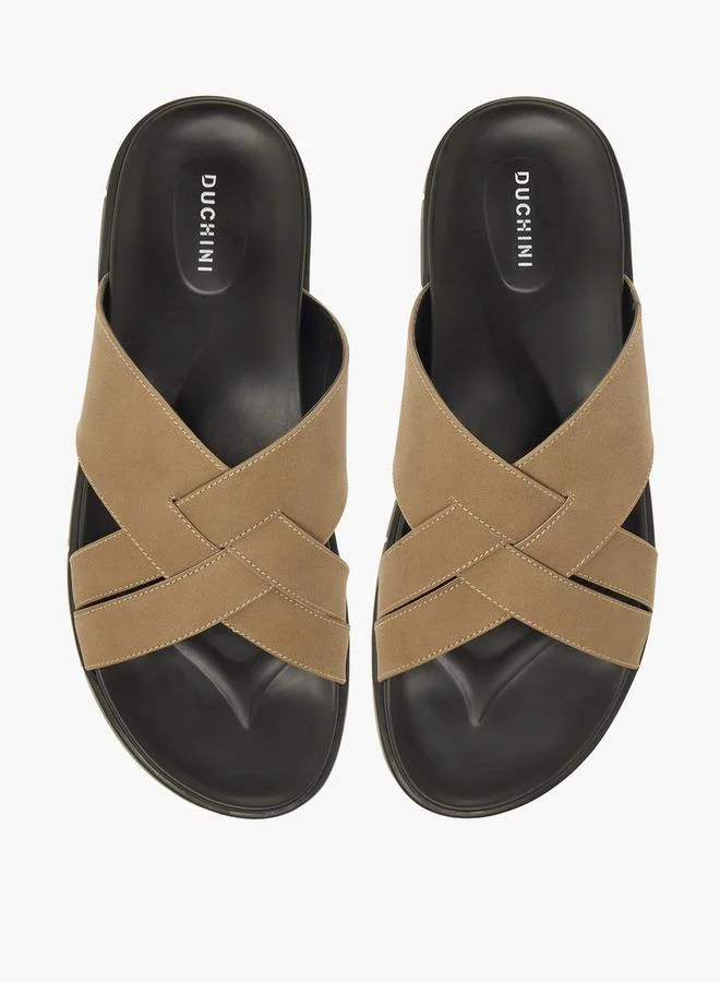 DUCHINI OLIVE Men Slip-On Comfort Sandals for Men | Best Price UAE