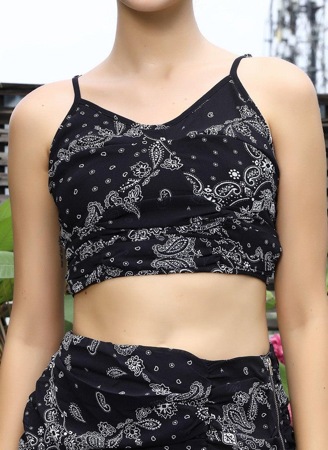 PlusS Black And White Printed Co-Ord Set For Women - Image 2