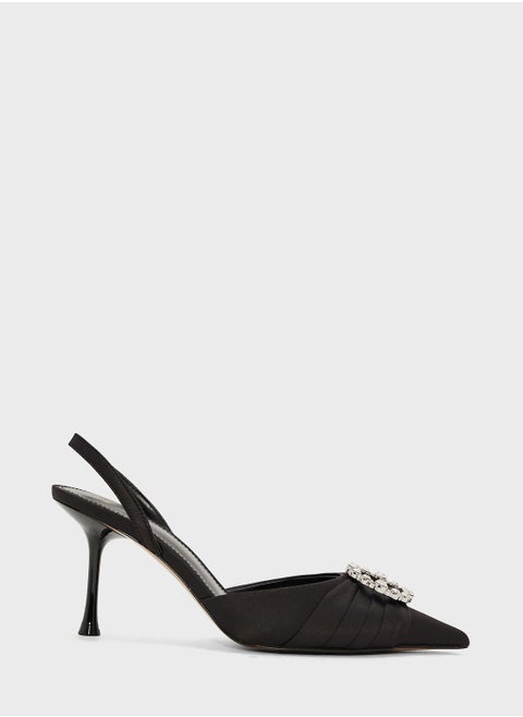 Row Ankle Strap Pumps