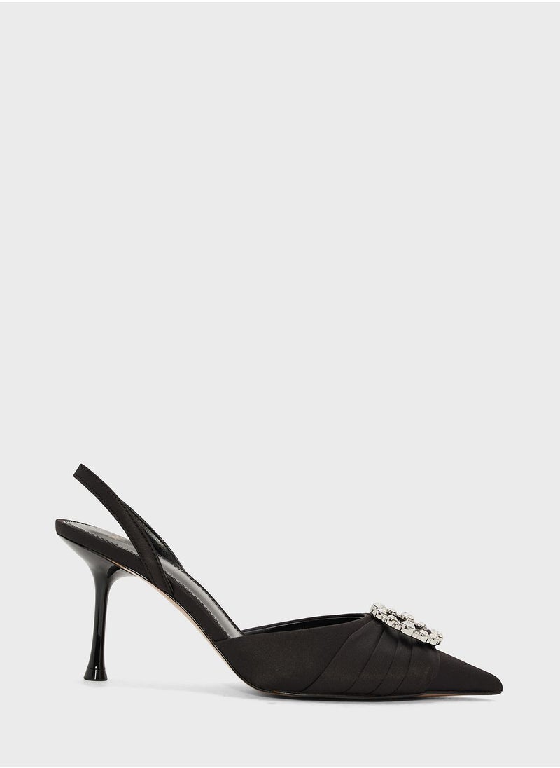 MANGO - Row Ankle Strap Pumps - Image 1