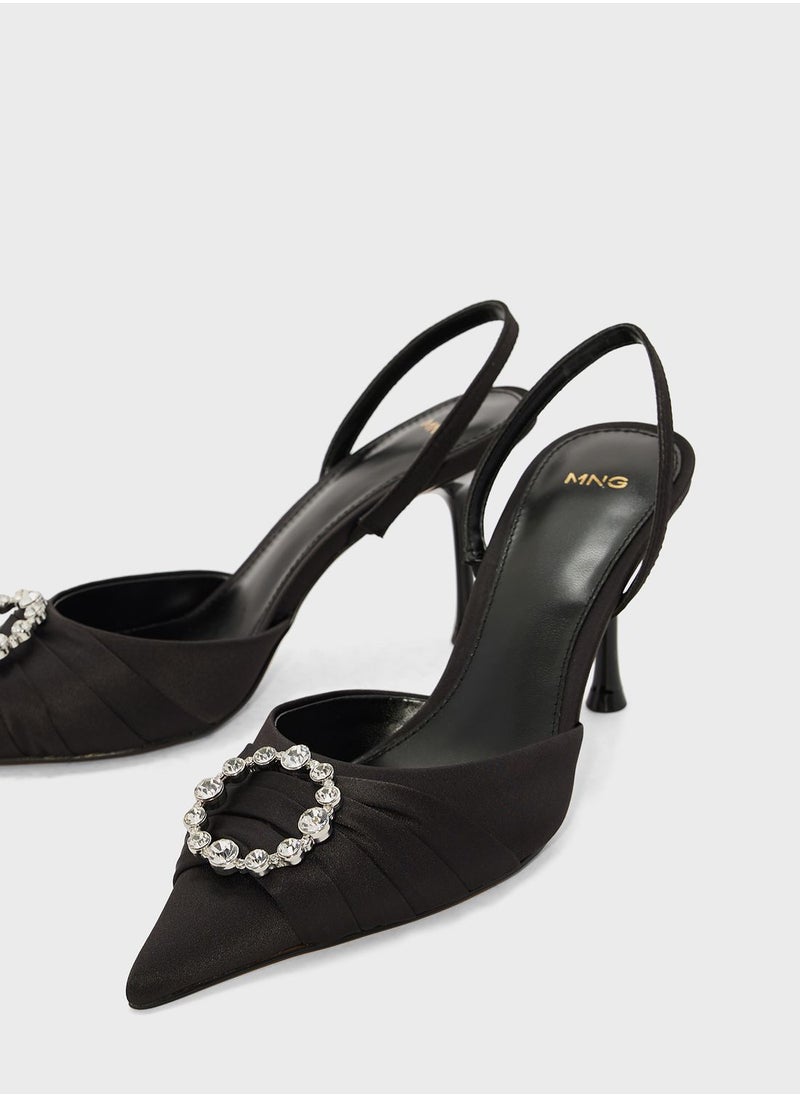 MANGO - Row Ankle Strap Pumps - Image 1