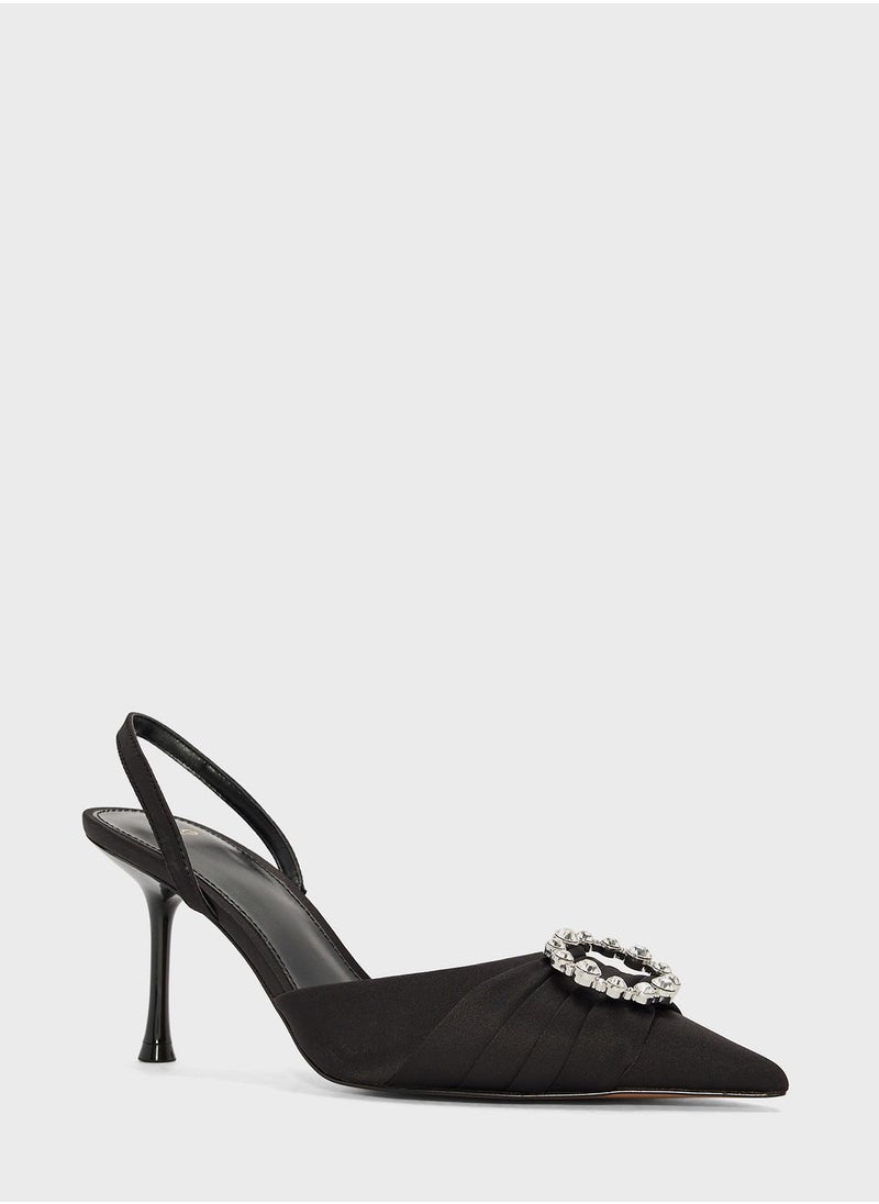 MANGO - Row Ankle Strap Pumps - Image 1